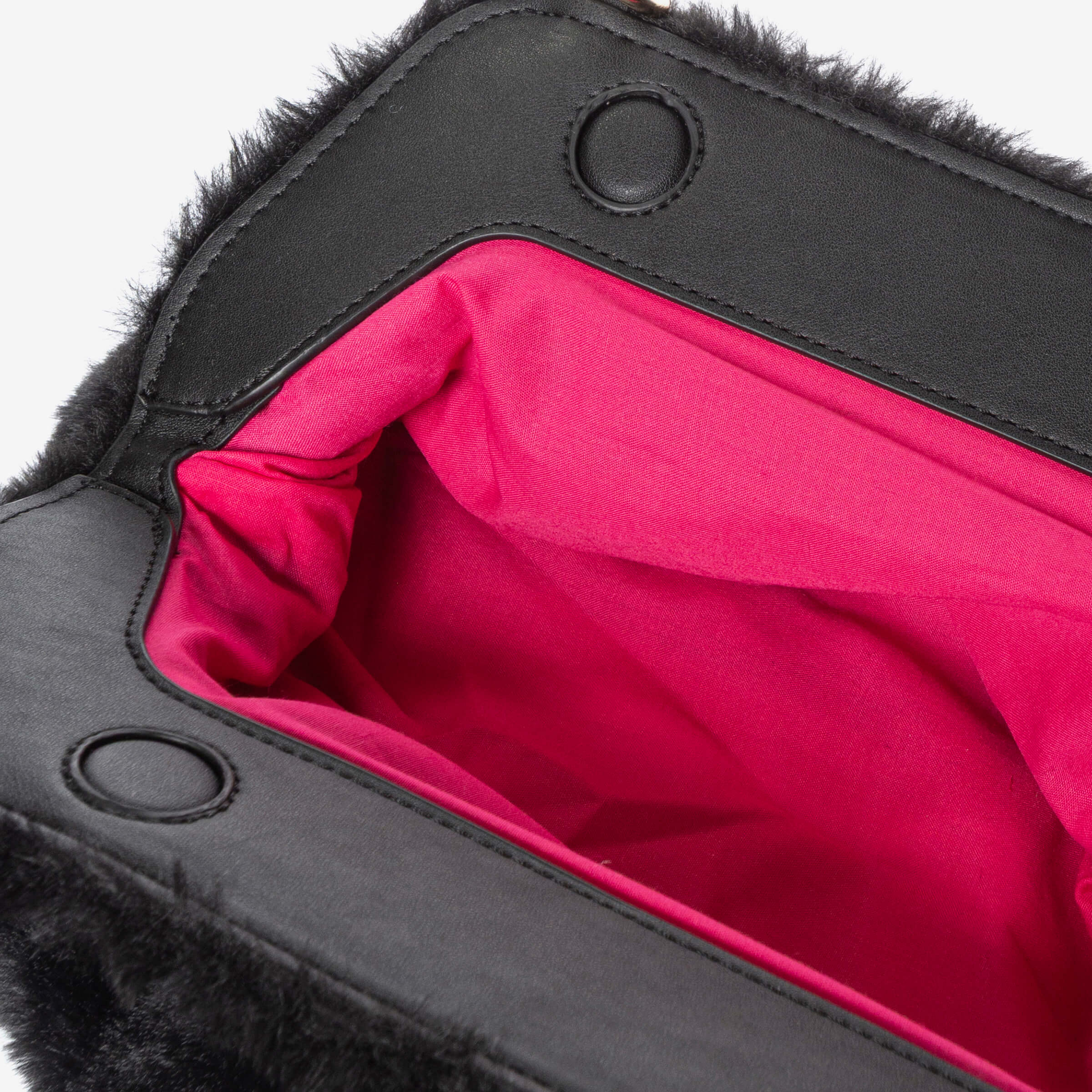 SECRET PON-PON Pochette Margaret Fur Clutch M Donna