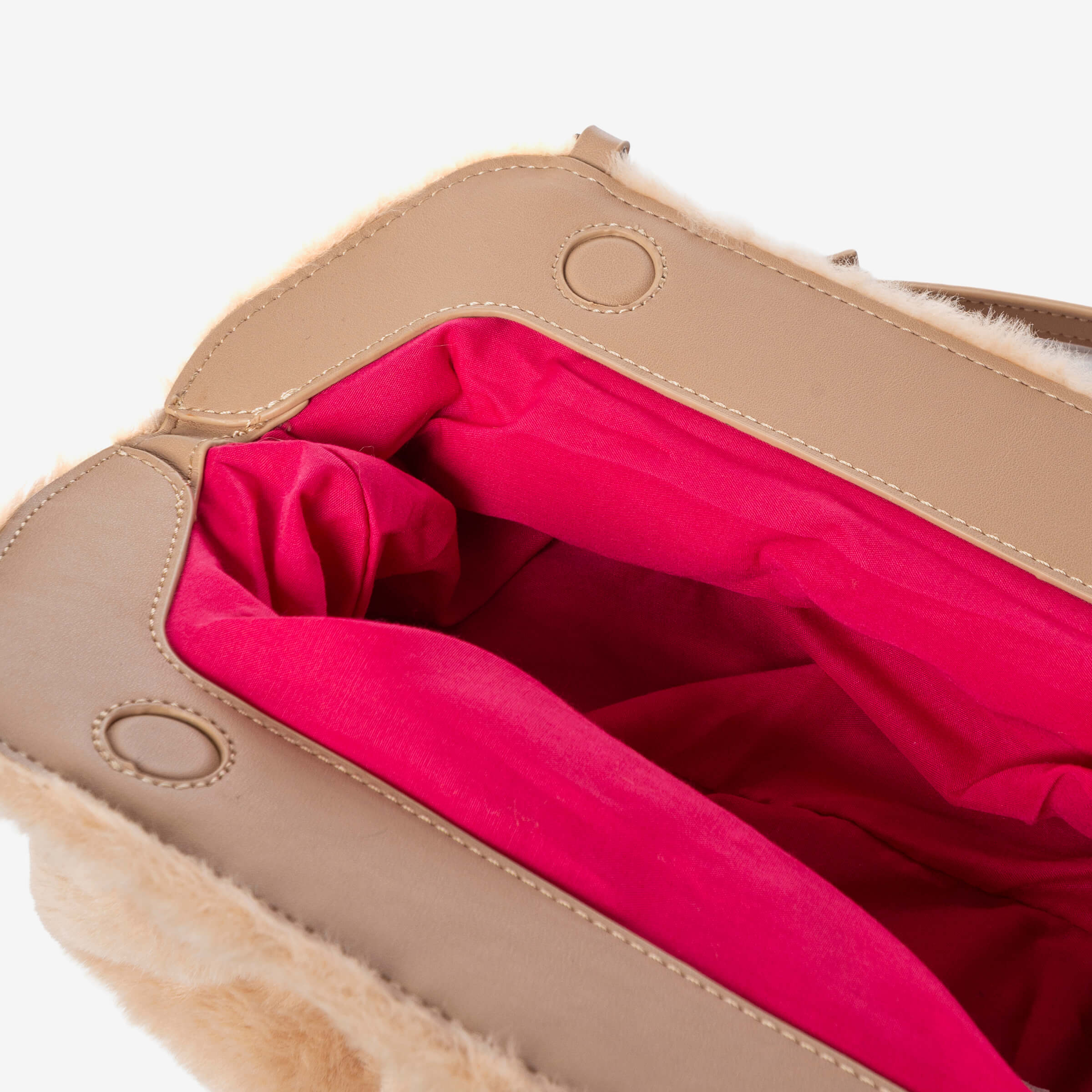SECRET PON-PON Pochette Margaret Fur Clutch M Donna