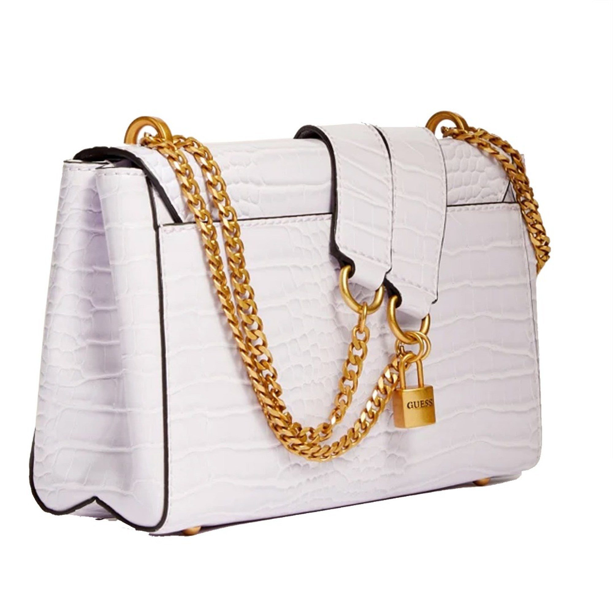 GUESS Borsa KATEY CROC FLAP SHOULDER BAG HWCA8494190